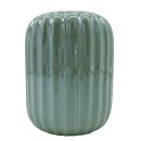 Keramik-Vase gr&uuml;n glasiert ca. 14 cm