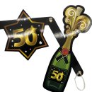 Party-Girlande 50. Geburtstag schwarz/gold