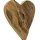Teakholz-Herz auf Holzfuß natur ca. 26 cm