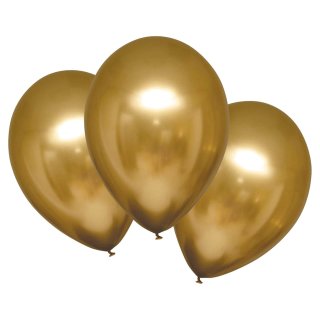 Party Ballons im 50er Set Gold