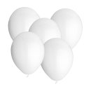 Party Ballons im 50er Set Weiß
