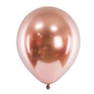 Party Ballons im 50er Set Rosegold