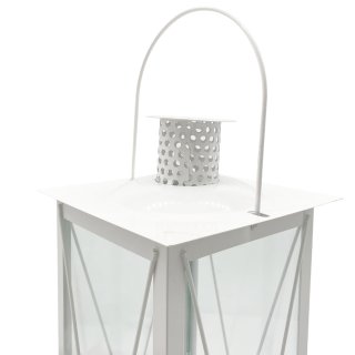 Metall Laterne weiß ca. 50 cm