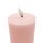LED Echtwachs-Kerze rosa ca. 15 cm
