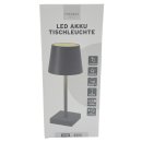 LED Touch Akku-Tischleuchte schwarz ca. 26 cm