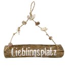 Holz-Hängedeko " Lieblingssplatz " Maritim...