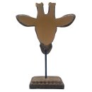 Giraffenkopf Skulptur Gold Braun