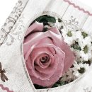Servietten vintage rosa/weiß  20 Stück ca. 33 cm