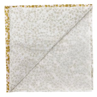 20 Servietten Folk White Cut-out on Gold