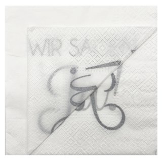 IHR Papierservietten Von Boston International – 20 Stück, 3-lagig, 16,5x16,5 Cm, Schwarz-weißes Blumenmuster – Für Festliche Tischdekoration