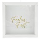 3D Bilderrahmen "Frohes Fest" weiss ca. 15 cm