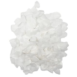 Papier-Herz Konfetti Streudeko weiß ca. 50 g