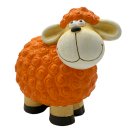 Süßes Keramik-Schaf für drinnen und draußen mittel orange