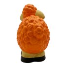 Süßes Keramik-Schaf für drinnen und draußen klein orange