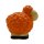 Süße Mini Keramik-Schafe im 2er Set für drinnen und draußen orange
