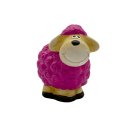 Süße Mini Keramik-Schafe im 2er Set für drinnen und draußen pink