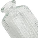 Mini Glas-Vase strukturiert klar ca. 10 cm