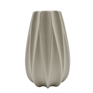 Keramik Vase "Melda" greige ca. 24 cm