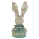 Ballerina-Hase klein mint/gold ca. 22 cm