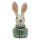 Ballerina-Hase klein mint/gold ca. 22 cm