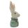 Ballerina-Hase klein mint/gold ca. 22 cm