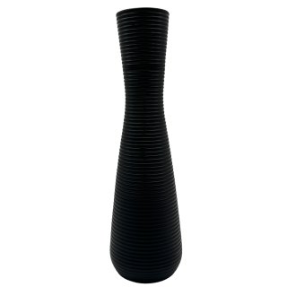 Keramik Boden-Vase "Zenna" schwarz ca. 49 cm