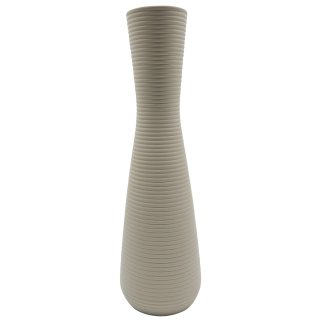 Keramik Boden-Vase "Zenna" greige ca. 49 cm