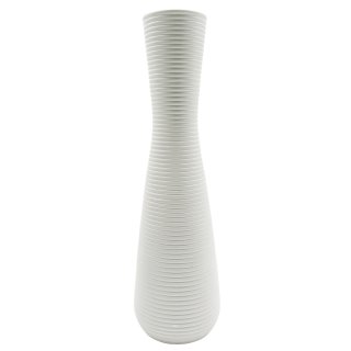 Keramik Boden-Vase "Zenna" weiß ca. 49 cm