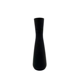 Keramik Vase "Zenna" schwarz ca. 38,5 cm