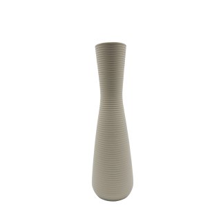 Keramik Vase "Zenna" greige ca. 38,5 cm