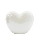 Keramik Herz Vase weiß 8 cm