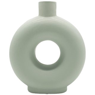 Keramik Vase rund mint 20 cm