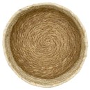 Seegras-Korb rund creme/braun ca. Ø 30 cm