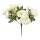 Künstlicher Blumenstrauß " Pfingstrose " weiß ca. 23 cm