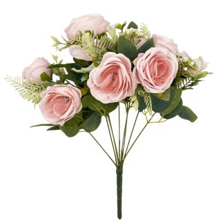 Deko-Rosenstrauß rosa ca. 42 cm