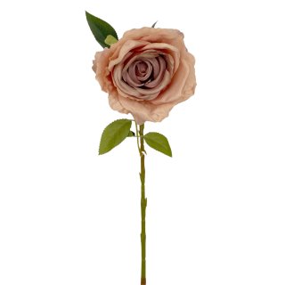 Deko-Rose altrosa vintage ca. 67 cm