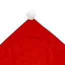 Weihnachtsmütze Stuhl-Husse aus Filz rot/weiß