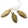 Glas Christbaumschmuck Zapfen Glitzer gold