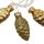 Glas Christbaumschmuck Zapfen Glitzer gold