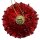 Weihnachtskugel rot Perlen glitzer ca. 6 cm