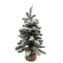 Naturgetreuer Tannenbaum mit Schnee Grün ca. 60 cm