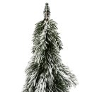 Tannenbaum auf Holzstamm Grün/verschneit ca. 73 cm