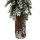 Tannenbaum auf Holzstamm Grün/verschneit ca. 73 cm