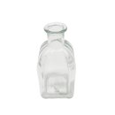 Mini Glas Vase Klar strukturiert ca. 13,5 cm
