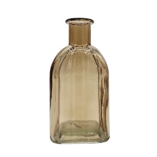 Mini Glas Vase Braun strukturiert ca. 13,5 cm