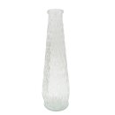Glas Vase strukturiert klar ca. 25 cm