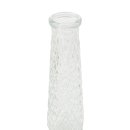 Glas Vase strukturiert klar ca. 25 cm