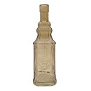 Glas Flasche Braun strukturiert ca.22,5 cm