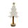Holz-Tannenbaum mit Kunstfell Weiß ca. 20 cm