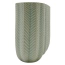 Keramik-Vase mit Struktur Grün ca. 24,5 cm